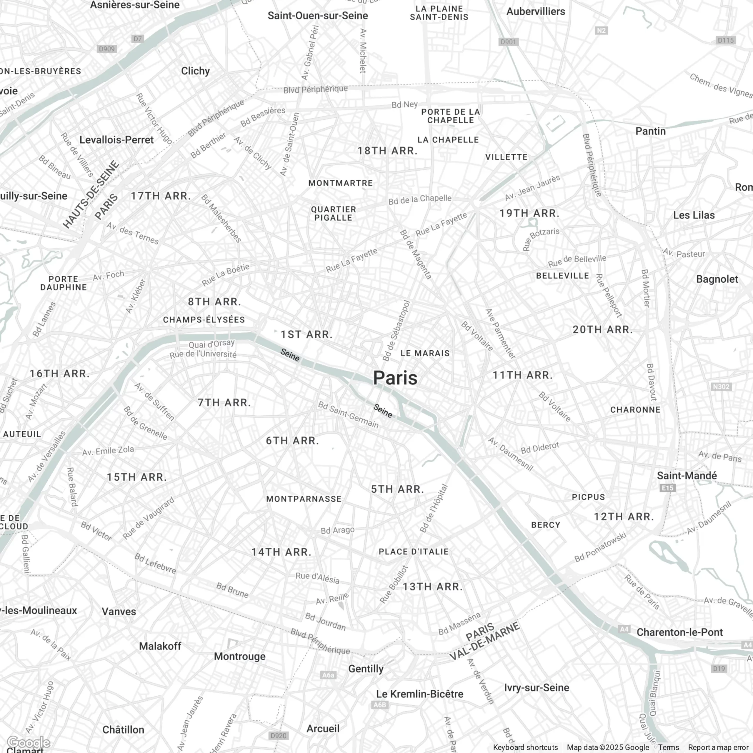 Carte des arrondissements de Paris illustrant les secteurs géographiques utilisés pour l’encadrement des loyers