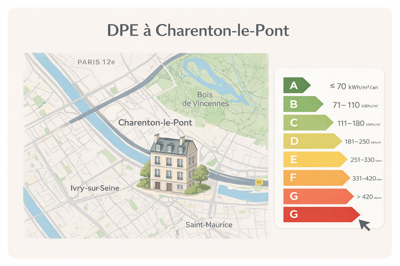 Analyse DPE et rénovation énergétique appartement Charenton-le-Pont – gestion locative Providence Immobilier